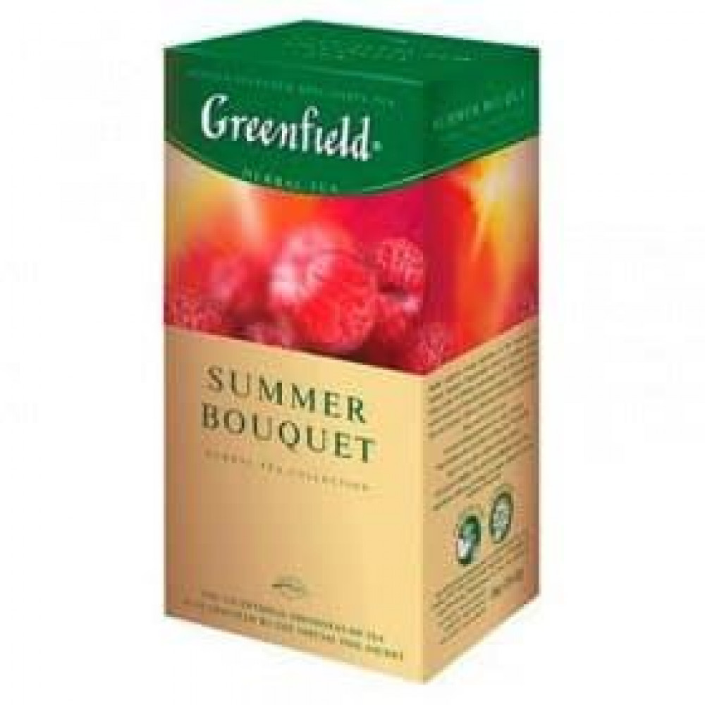 Гринфилд малиновый. Чай Гринфилд Summer Bouquet 25 пак. Чай травяной Greenfield Summer Bouquet. Чай Гринфилд Самма букет 25 пакетиков. Чай фруктовый Summer Bouquet Гринфилд.