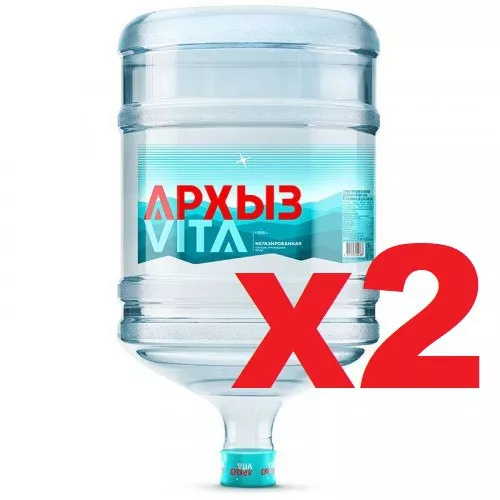 Вода Arkhyz Vita 19л упаковка 2 шт